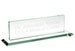 Custom Jade Glass Office Desk Name Plate (2 Pieces: Unattached Name Plate + Base) - Personalized Gifts, Engraved Name, Desktop Accessories 