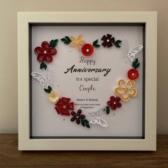 Buy Special Couple Wedding Anniversary Frame Personalised Online In India -  Etsy