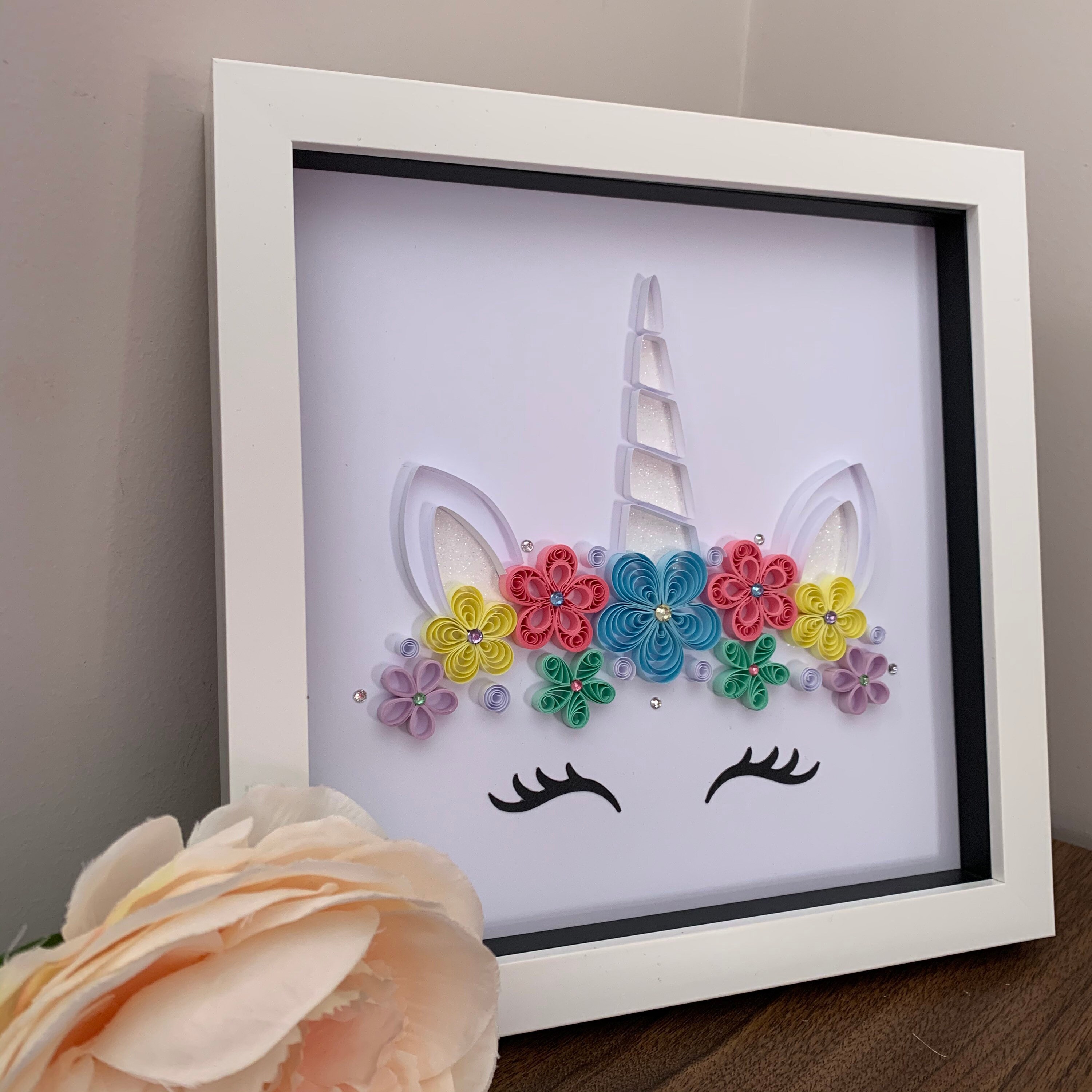 Quilled Unicorn Wall Art Quilled Unicorn Fairytale Wall | Etsy UK