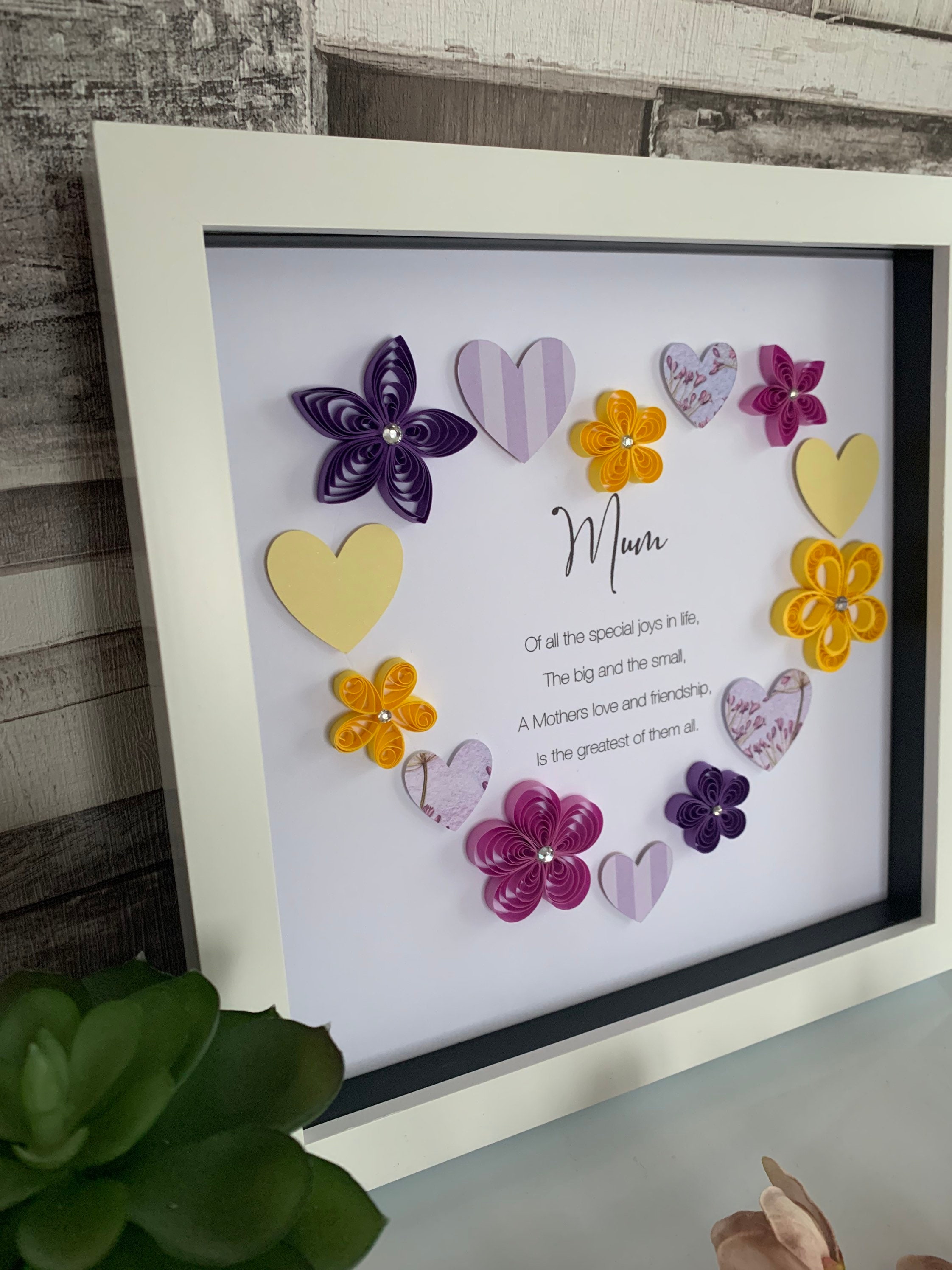 Best Mum Frame Gift for Mum Birthday Gift for Mum Etsy