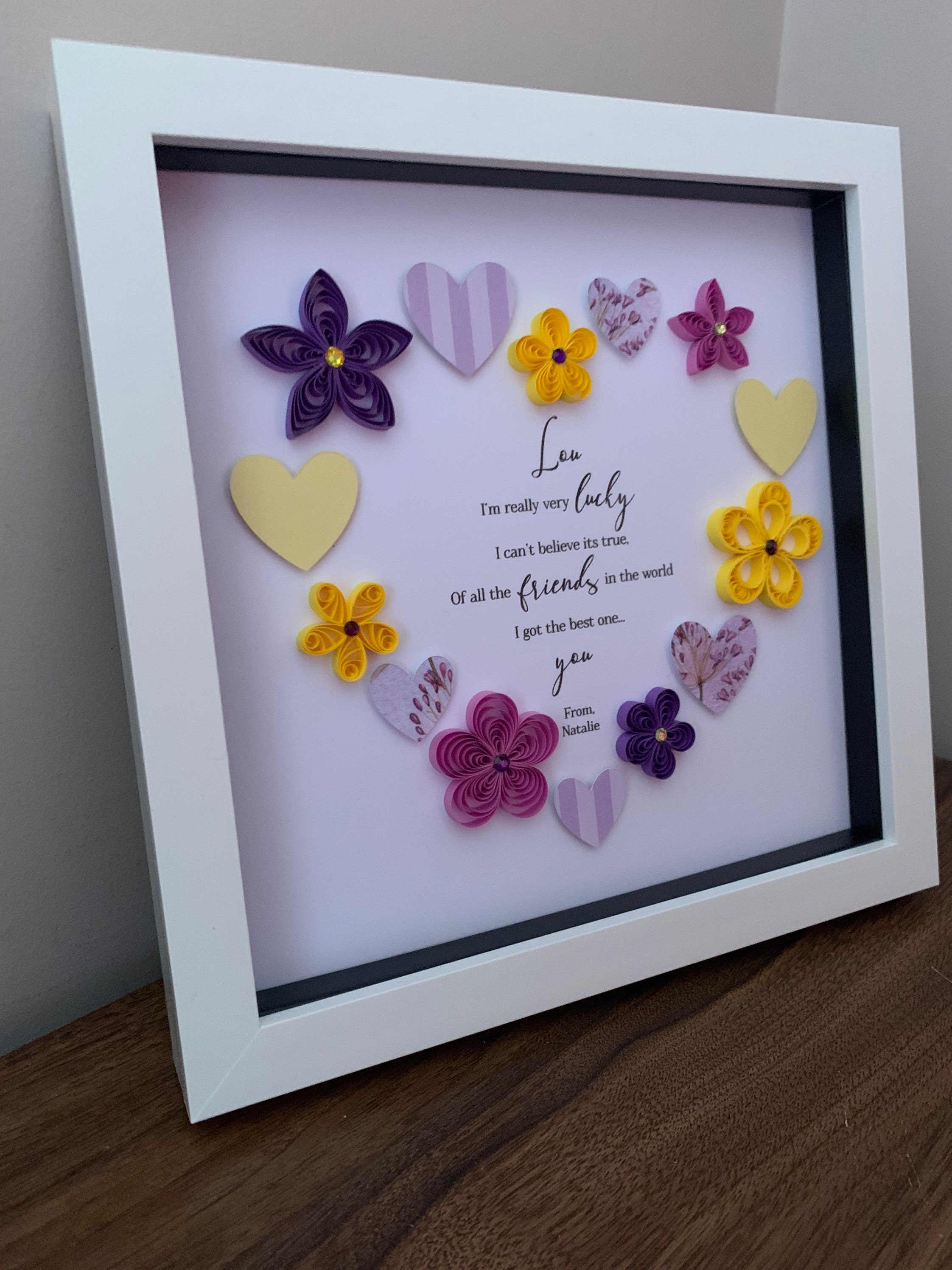 Special Friend Personalised Frame Im Really Very Lucky Best | Etsy