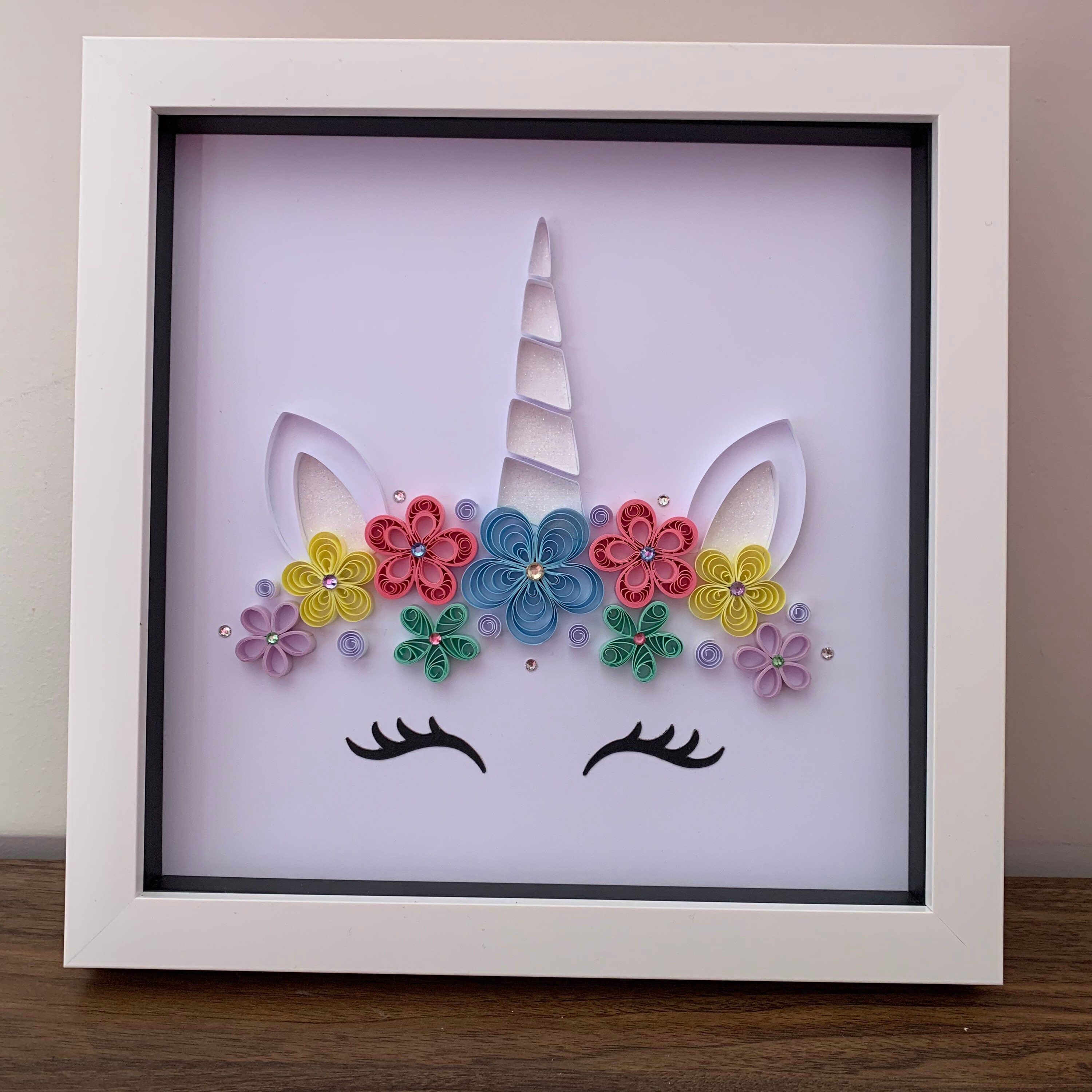 Quilled Unicorn Wall Art Quilled Unicorn Fairytale Wall | Etsy UK