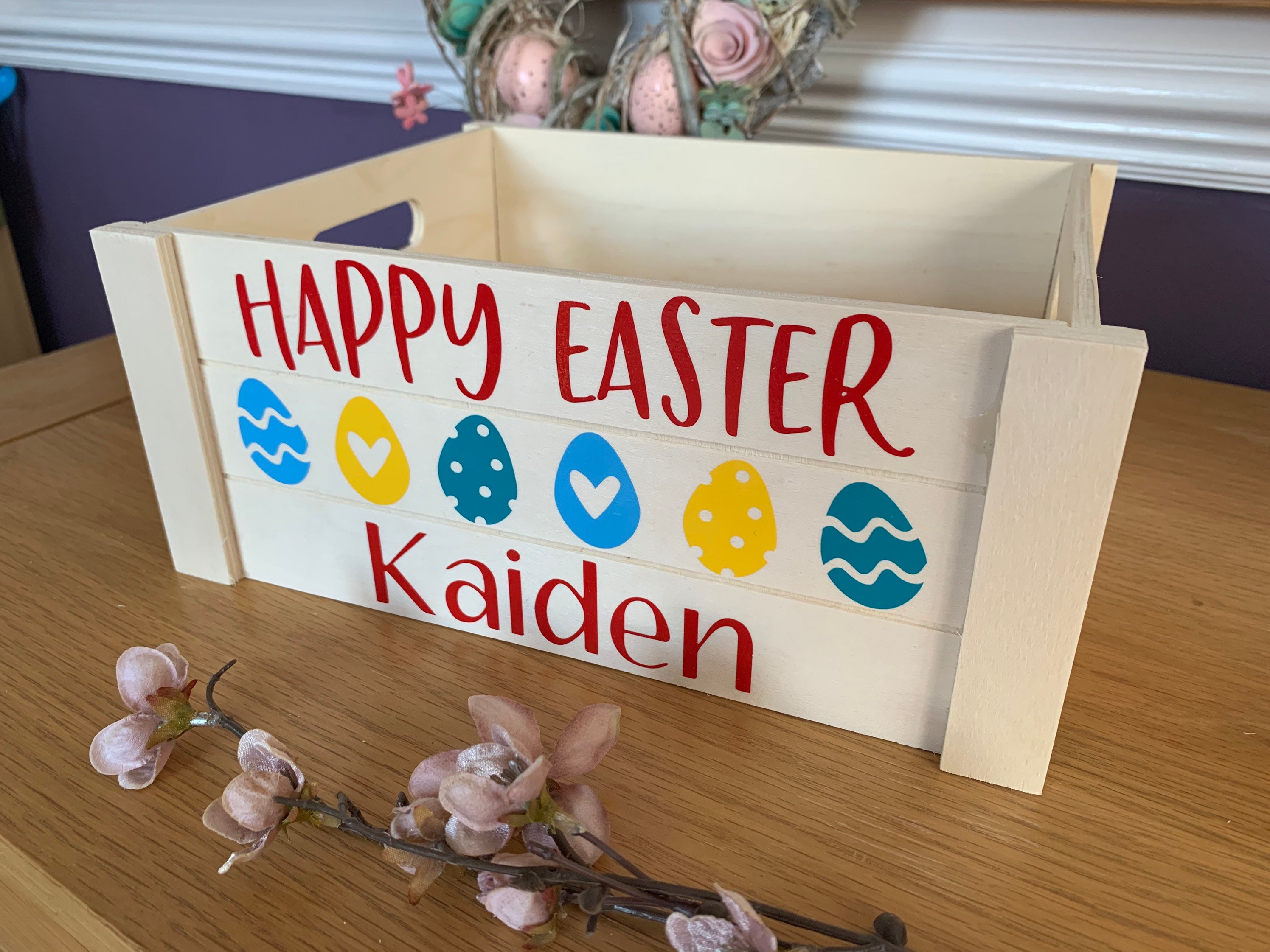Personalised Easter Hampers Childrens Easter Gift Chocolate Etsy