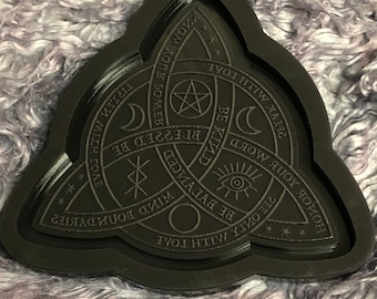 Pagan Triquetra Trinket Tray Silicone Mold