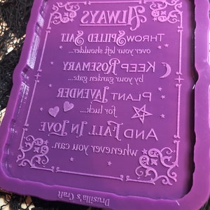 Rules of Practical Magic Silicone Mold