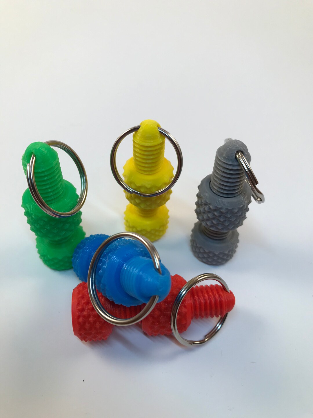 Large 50mm Knurled Nut and Bolt Stress Relief Item. Back Pack Pendant