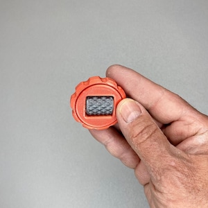 Fidget Coin with Stim Roller: Rotating Gear Stress Relief and Tactile Feedback Item, 3D Printed