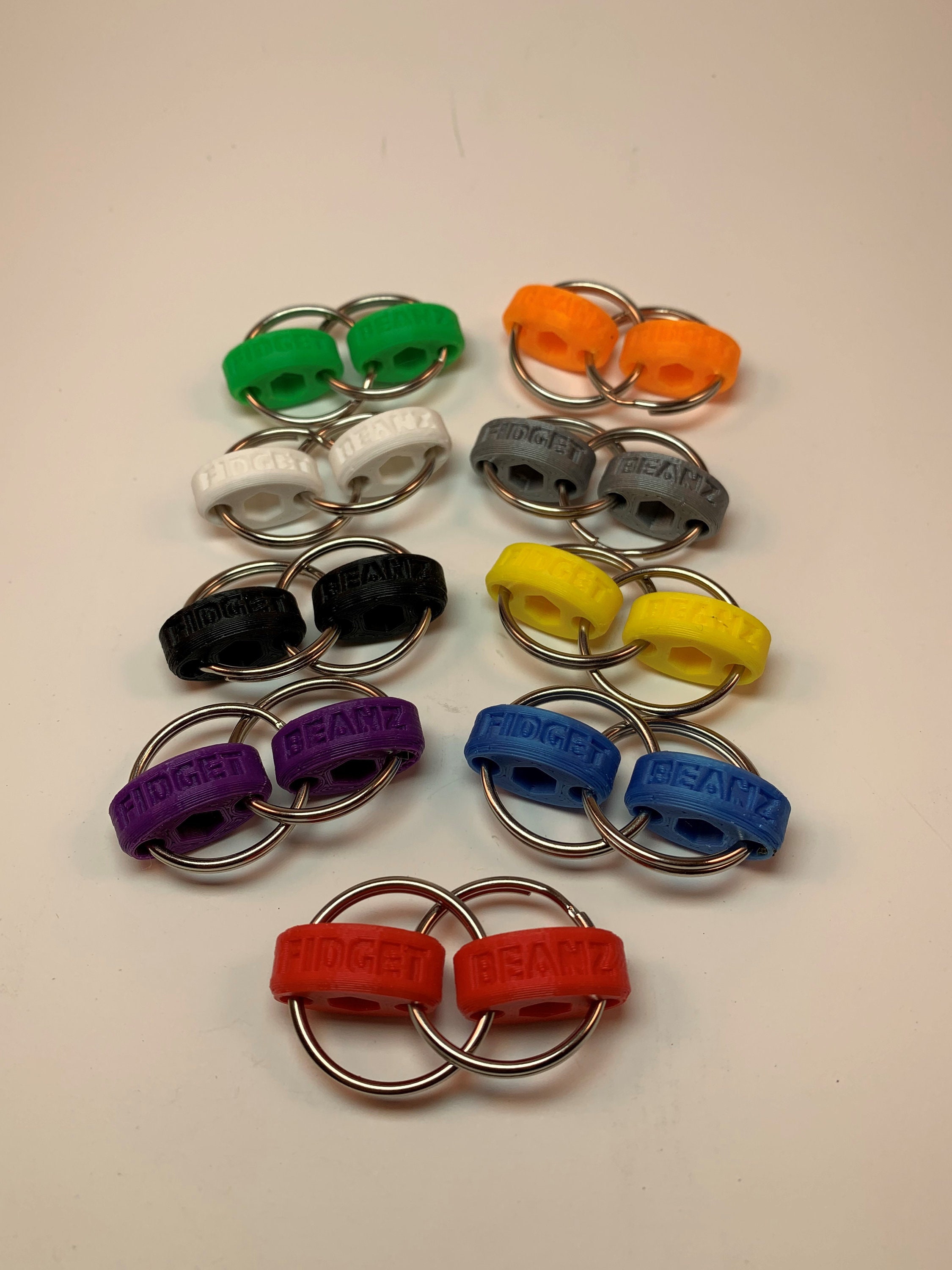3D Printed Fidget Beanz 2 SETS Fidget Accessory Stim Toy Etsy