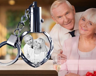 Llavero Corazón Personalizado Con Tu Foto Cristal 3d Luz Led Llavero Corazón Personalizado Con Tu Foto Cristal 3d Luz Led