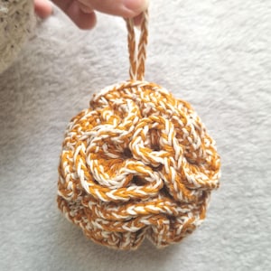 Reusable Cotton Crochet Loofah | Eco-Friendly Bath Pouf