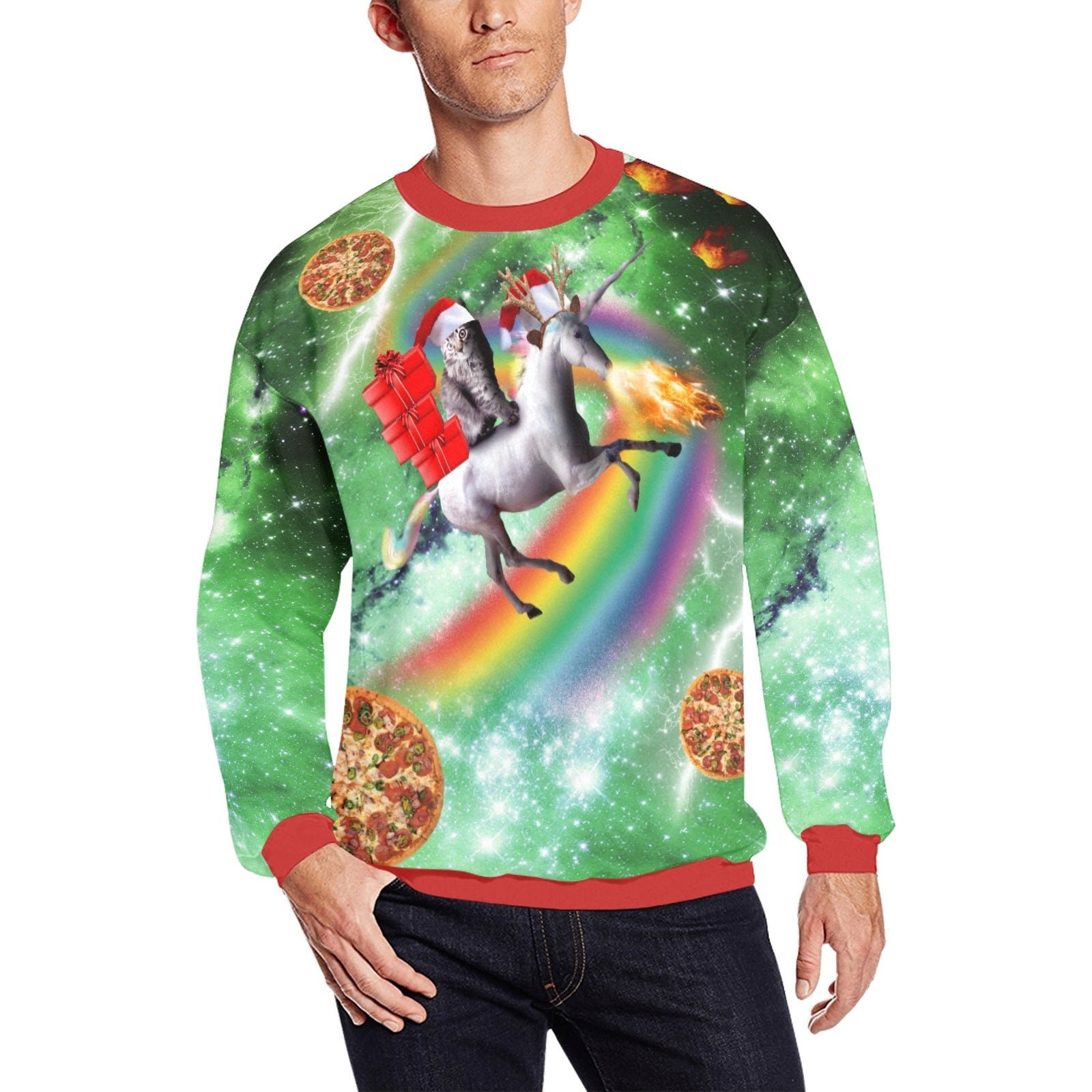 Cat galaxy sweater outlet