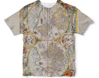 World Map Shirts - Etsy UK