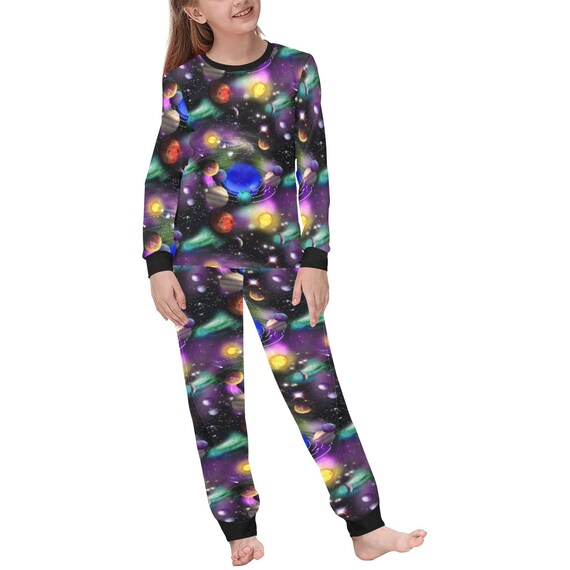Kids space pajamas cheap