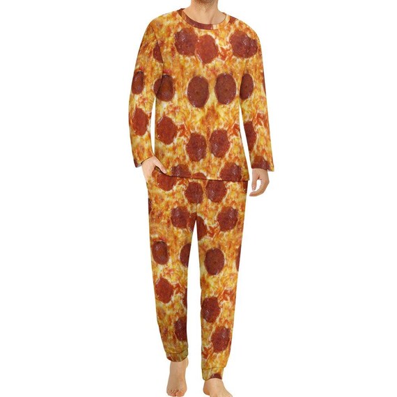 Pizza print pajamas sale