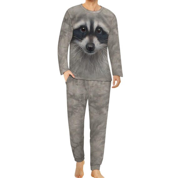 Raccoon Face Pajamas Etsy