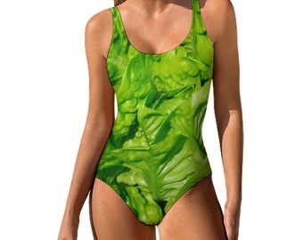 Lettuce Salad One Piece Swimsuit