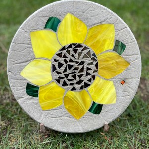 Mosaic Sunflower Stepping Stone