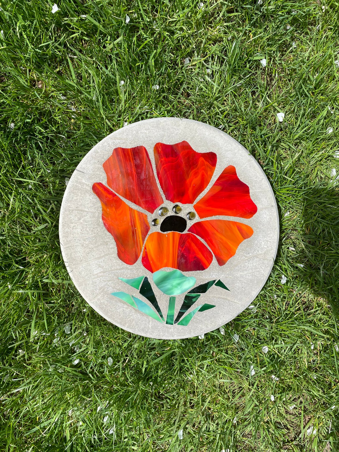 Poppy Stepping Stone Etsy