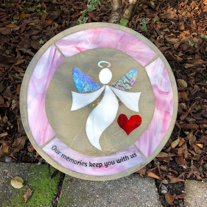 Angel Memorial Garden Stone Etsy