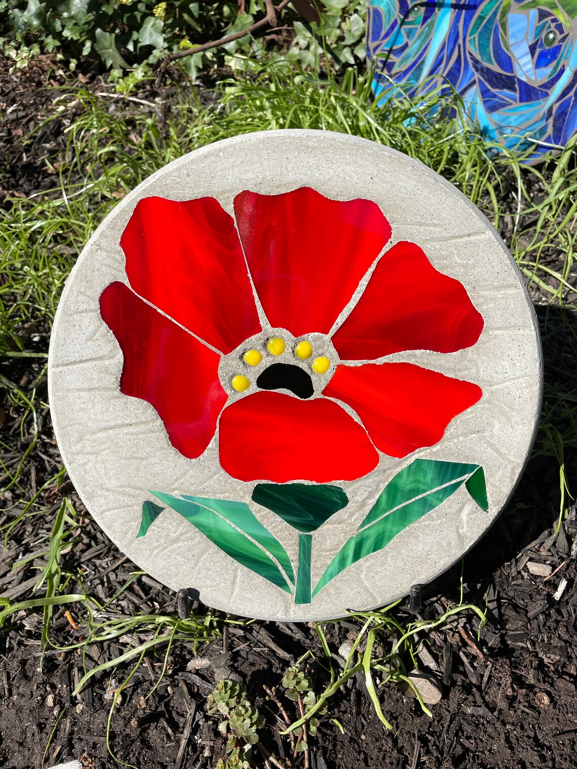 Poppy Stepping Stone Etsy
