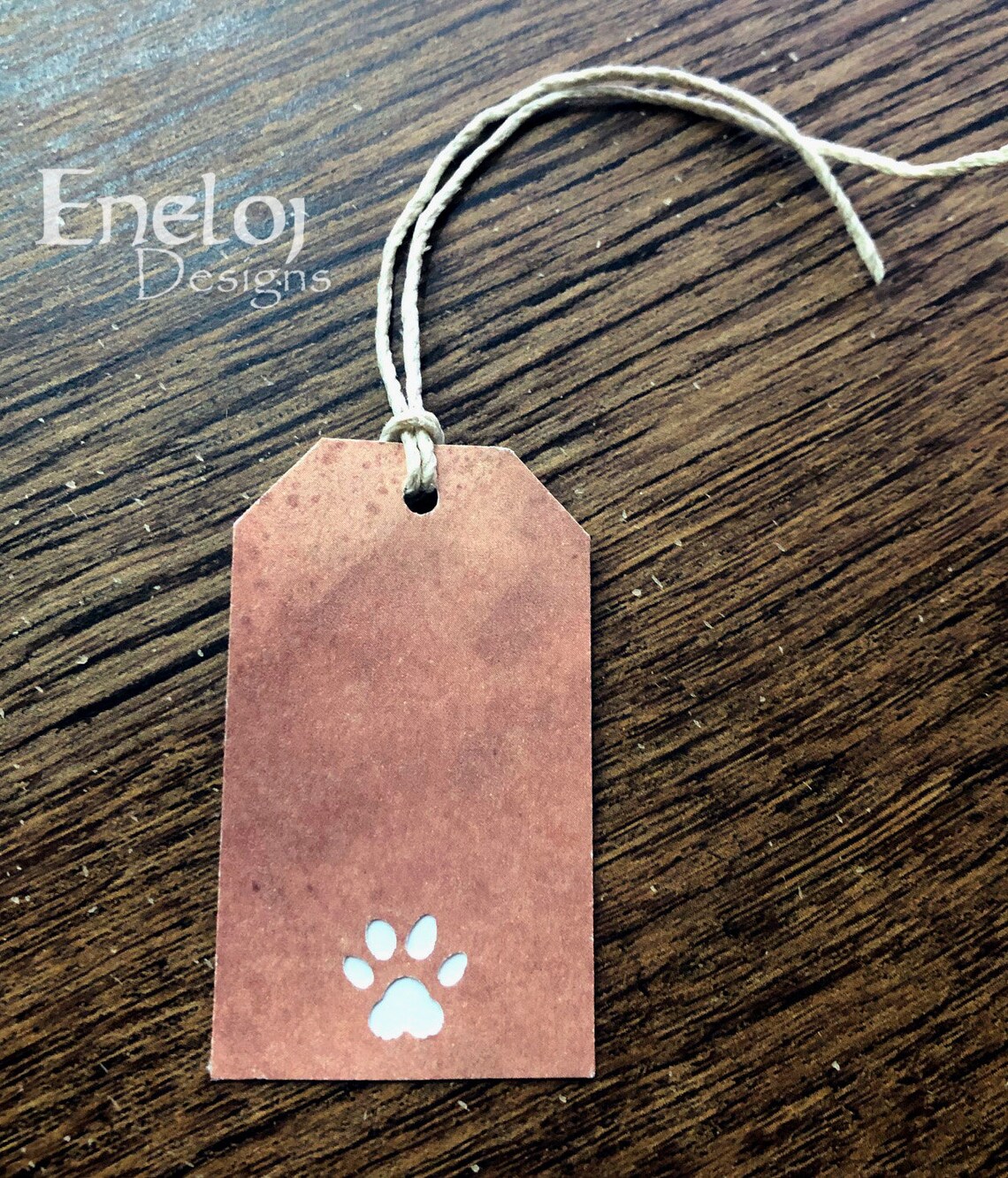 Paw Print Gift Tags / Pet Themed Gift Tags with String / Paw | Etsy