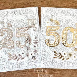 Anniversary Card / Wedding Card / Handmade Greeting Card / Blank Note Card  / Wedding Stationery / Bouquet Card