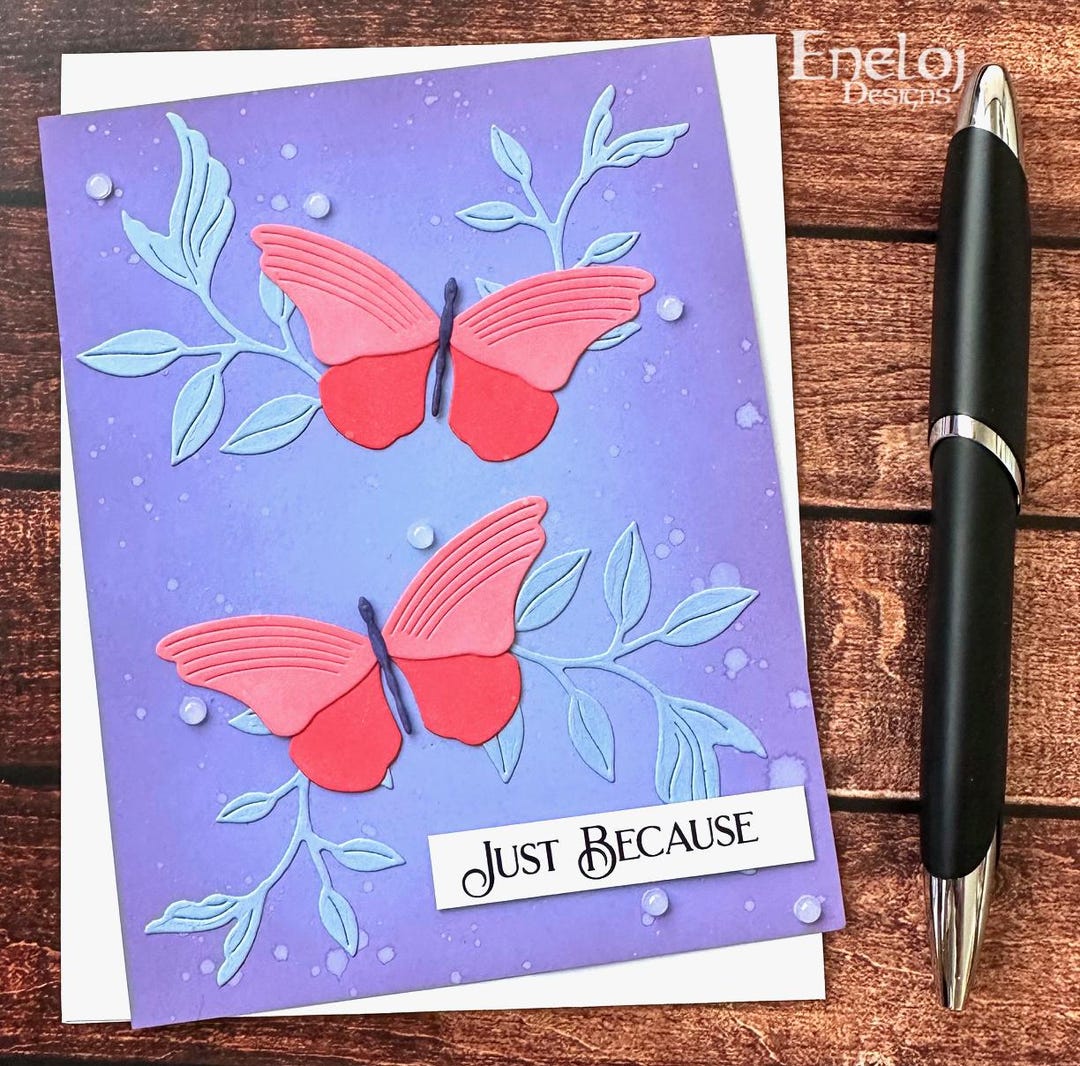 Butterfly Card, Handmade Die Cut Blank Greeting Card - Etsy