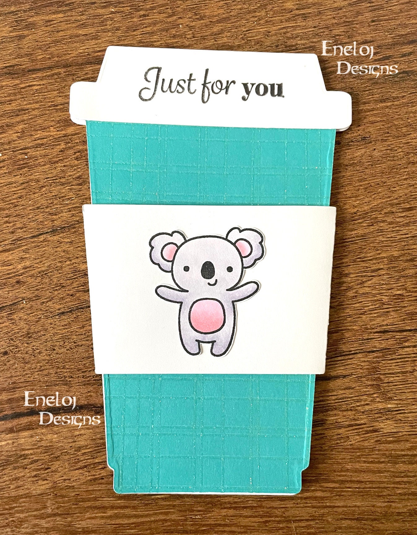 Coffee Cup Birthday Card / Die Cut Foldout Card / Girl Etsy