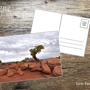 Travel Photo Postcards / Moab Utah Post Cards / Photo Stationery / Party Invitations Lone Tree