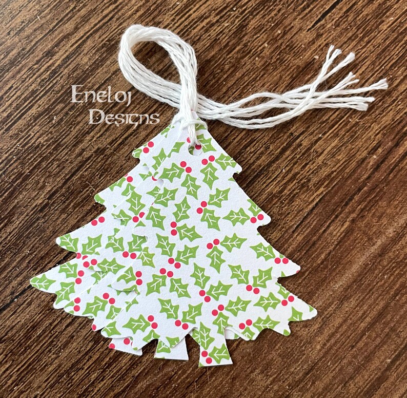Christmas Tree Gift Tags / Christmas Die Cut Gift Tags With Etsy