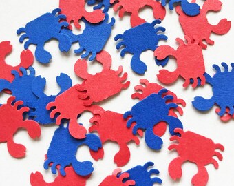 Crab Confetti / Mermaid Party / Blue Crab or Red Crabs / Under the Sea Birthday / Beach Party Table Scatter