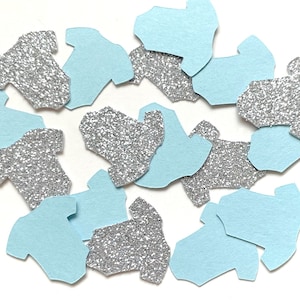 Baby Boy Bodysuit Confetti / Baby Onesie Confetti / Die Cut Baby Shower Decor /Baby Shower Table Scatter / Baby Birthday Confetti