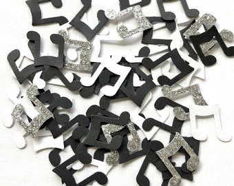 Music Note Confetti / Handmade Die Cut Musical Notes / Concert Party Table Scatter