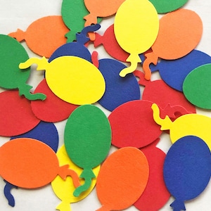 Balloon Confetti / Primary Color Child Birthday / Rainbow Birthday / Table Scatter