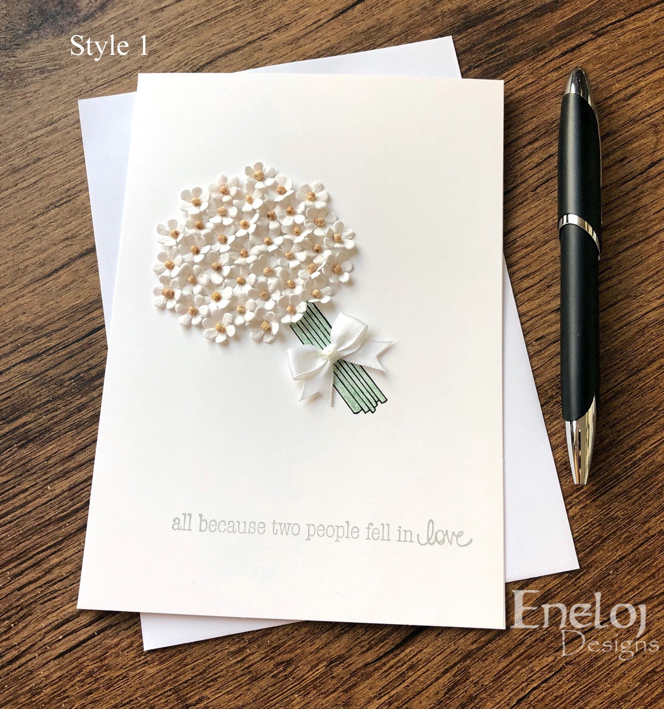 Handmade Wedding Blank Note Card Handmade Wedding Blank Note Card