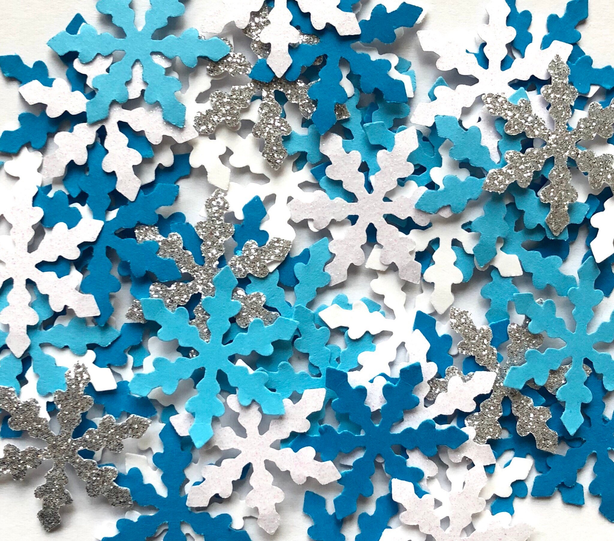 Snowflake Confetti, Holiday Party, Christmas Gift Filler 