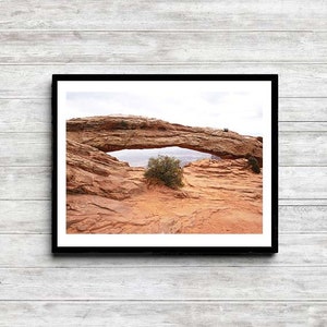 Mesa Arch Travel Photo / Canyonlands National Park Moab Utah Wall Art / Blank Greeting Card image 3