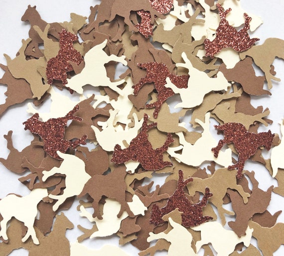 Horse Confetti Western Party Table Decor Cowboy Theme Etsy