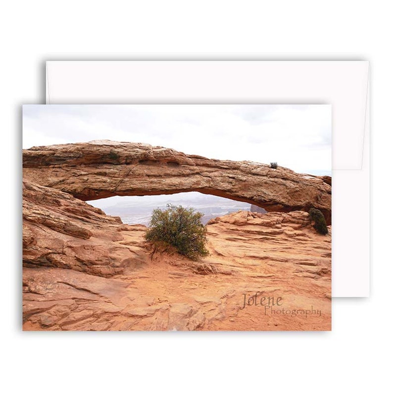 Mesa Arch Travel Photo / Canyonlands National Park Moab Utah Wall Art / Blank Greeting Card image 4