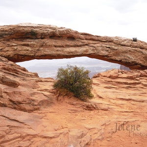 Mesa Arch Travel Photo / Canyonlands National Park Moab Utah Wall Art / Blank Greeting Card image 2