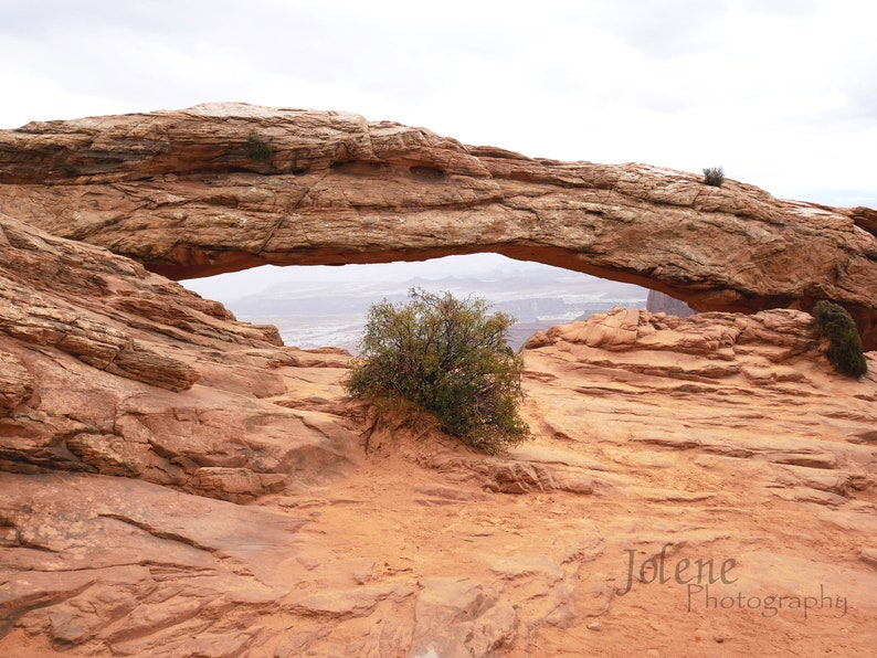 Mesa Arch Travel Photo / Canyonlands National Park Moab Utah Wall Art / Blank Greeting Card image 2