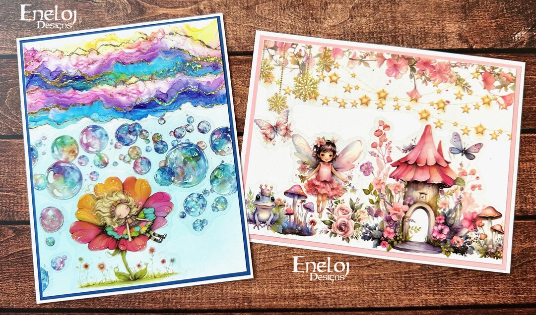 Whimsical Fairy Birthday Card, Handmade Elf Stationery, Thinking of You ...