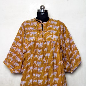 Handmade Cotton Block Print Dress: Indian Summer Wear