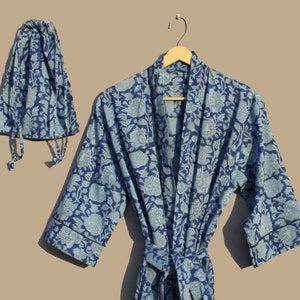 New stylish Japanese bath robe, summer wear floral printed cotton kimono, night wear dressing gown, bikini cover up kimono gift for her,