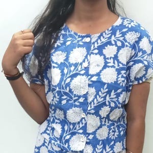 Indian Hand Block Cotton Summer Wear Women Stylish Travel Jumpsuit/Personalized Bridal Wedding Gift Custom Matching floral Jumpsuit on Sale/
