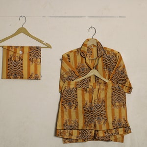 Woman night wear comfort short pajama, daily use pajama set,