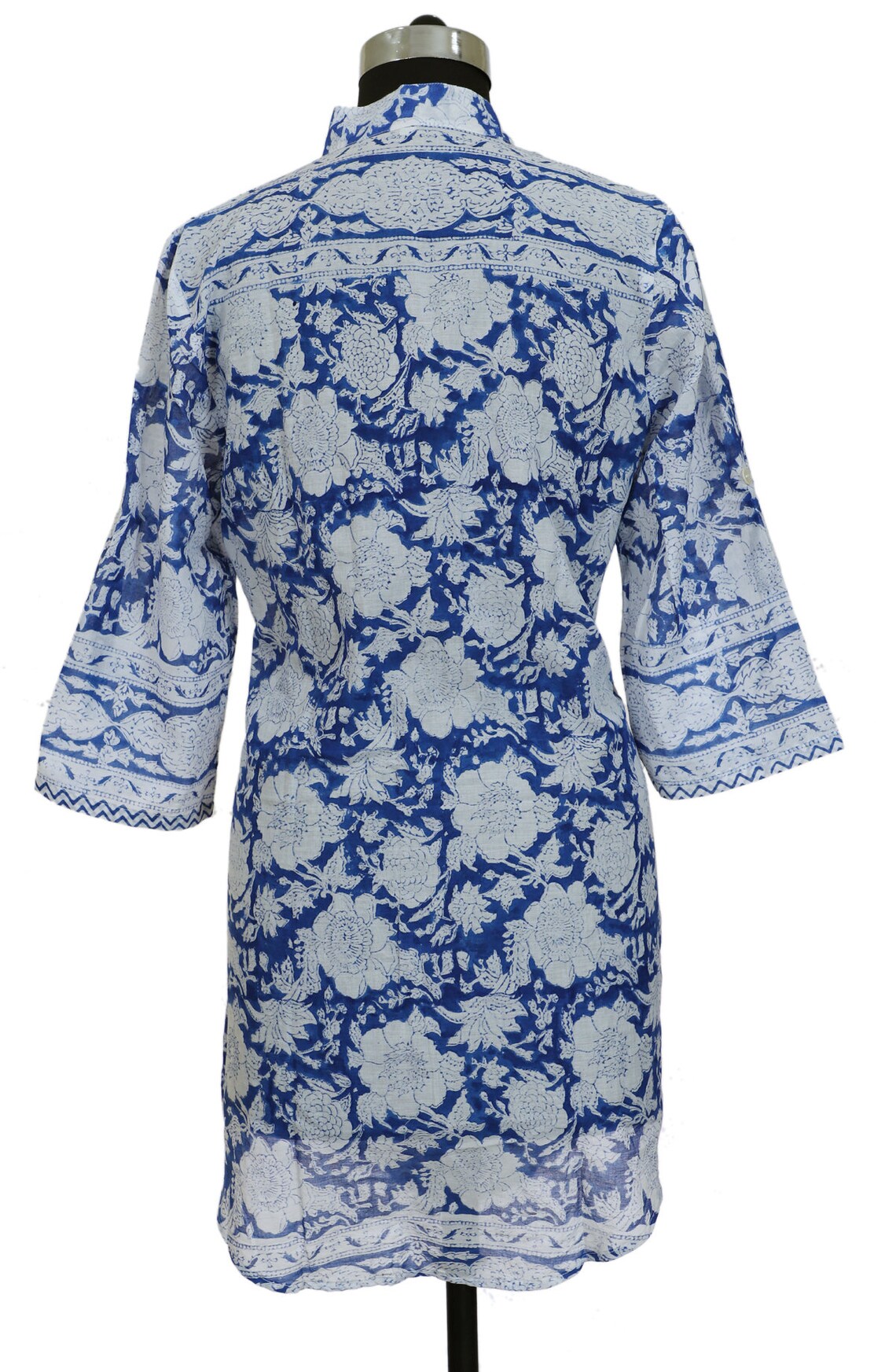 Indigo Print Shirts women Summer Shirt Indian Hand Block Etsy