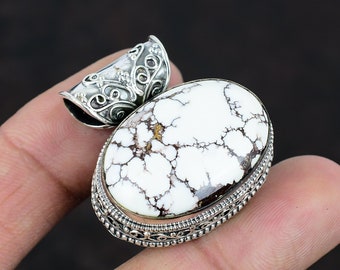 Wild Horse Jaspis-hänge: Vintage smycken i 925 sterlingsilver
