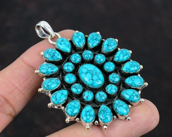 Native American Navajo Jewelry Handmade Sterling Silver Turquoise