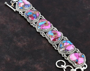 ワイルドホース ターコイズ ブレスレット：スターリングシルバー 調節